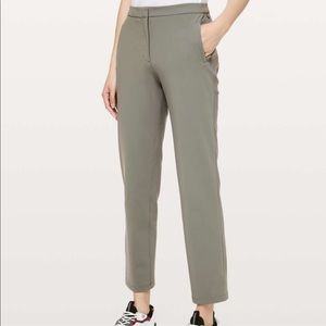 Lululemon Work Pant with zip pockets on the side